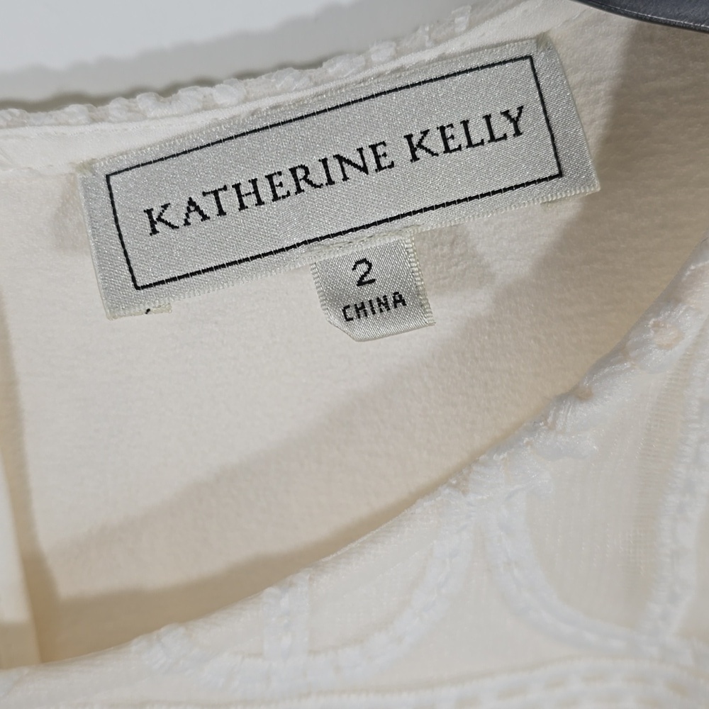 {Katherine Kelly} NWT Drea Off White Lace Dress - Size 2 - Picture 8 of 15